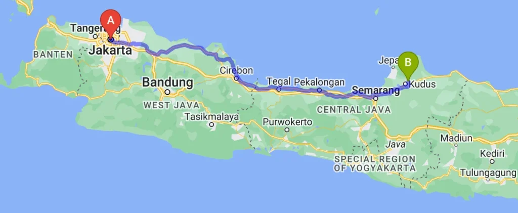 Rute PO. Haryanto. (Source: Navi)