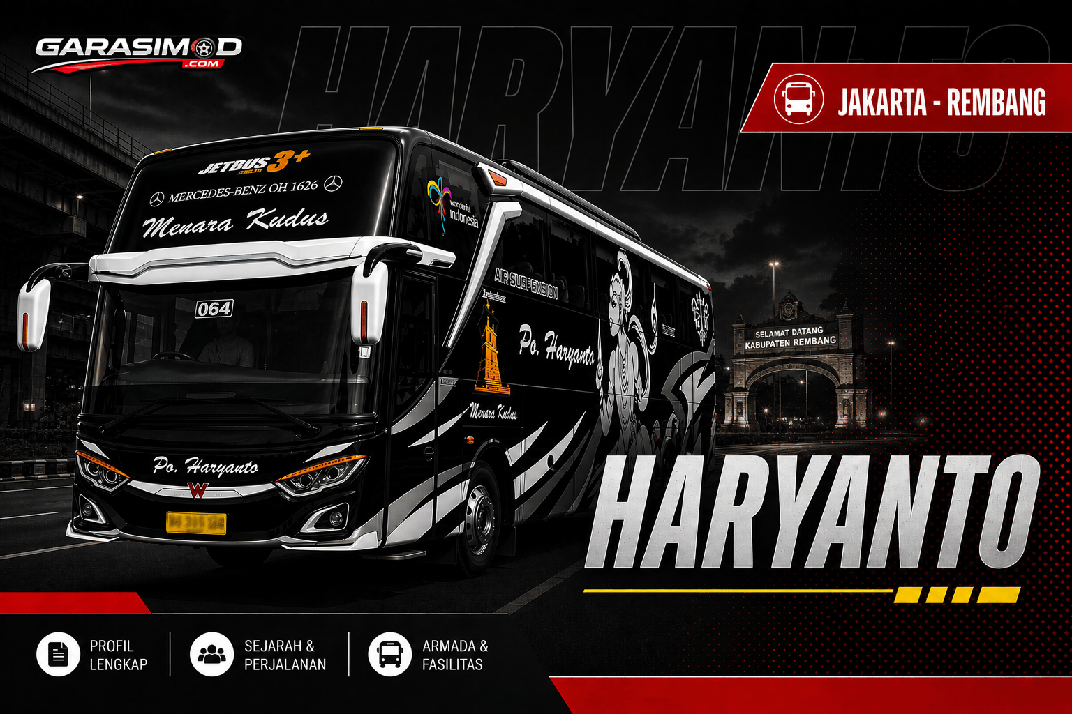 jakarta rembang bus haryanto