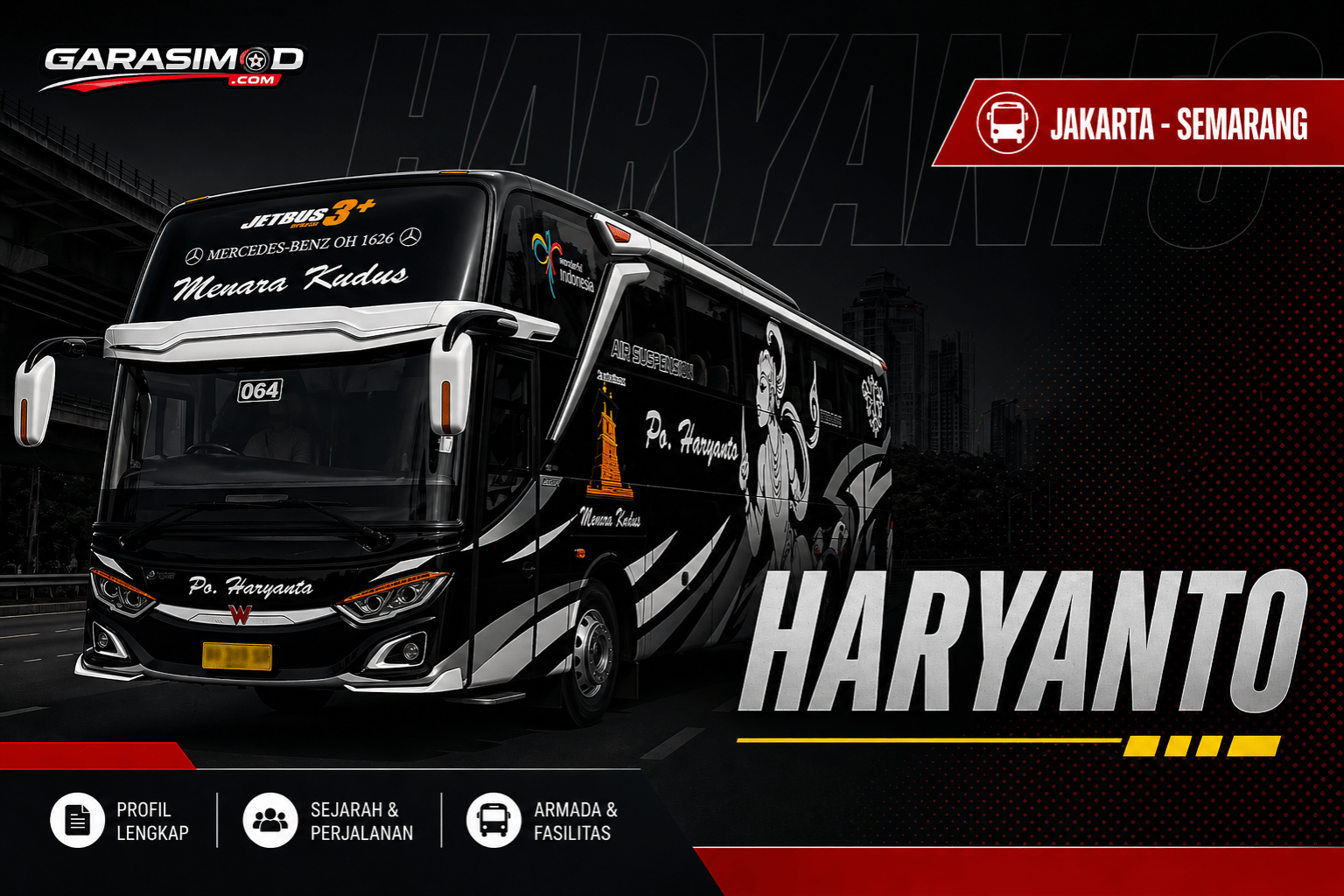 rute haryanto jakarta - semarang