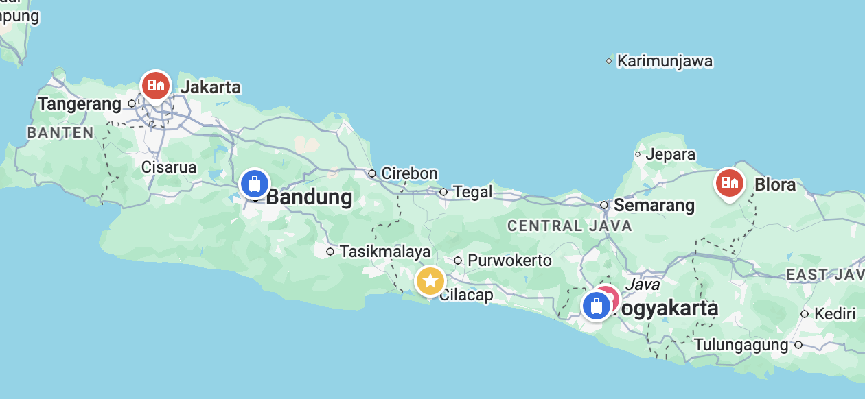 estimasi bus jakarta - blora