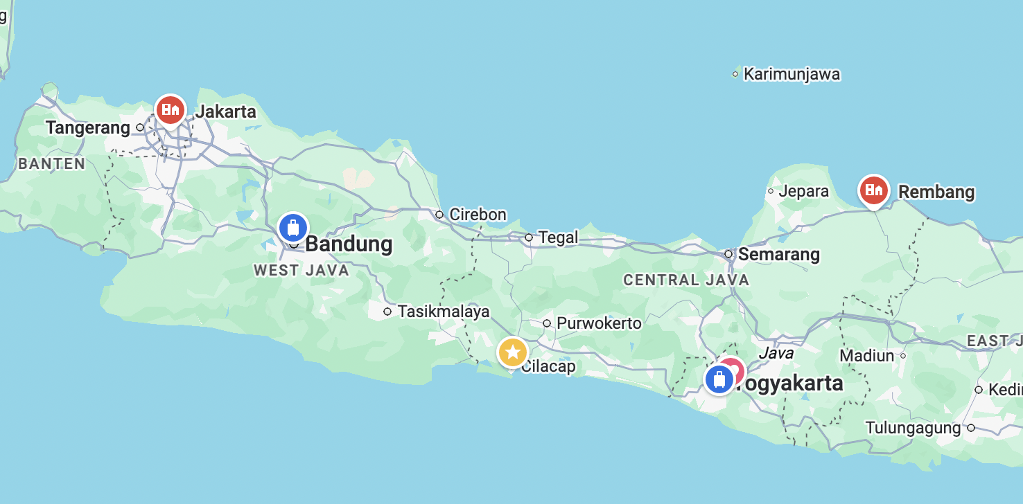 estimasi rembang - jakarta