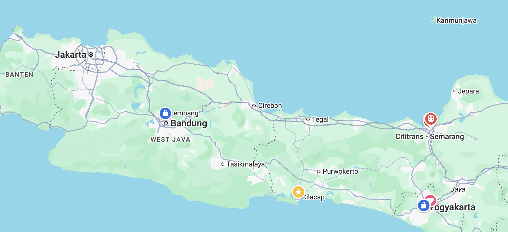 rute semarang - jakarta