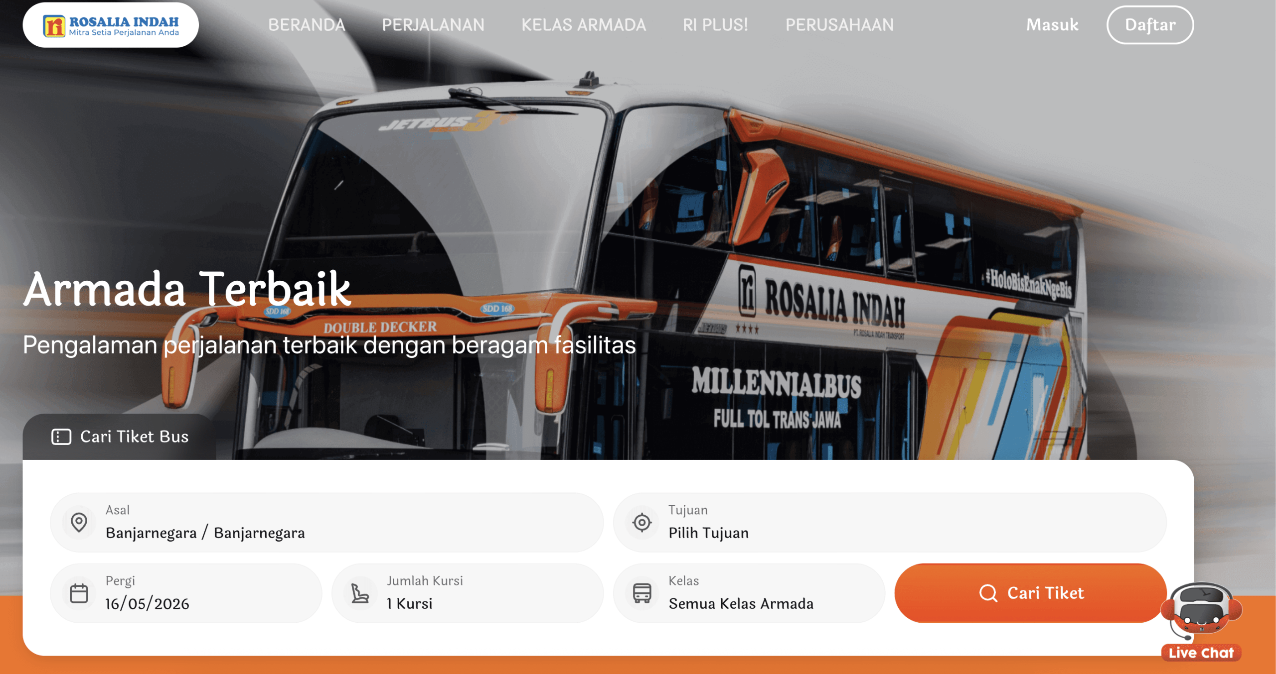 cara membeli tiket bus rosalia indah