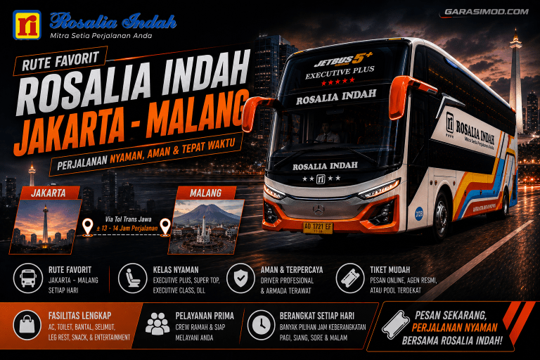 bus rosalia indah jakarta malang