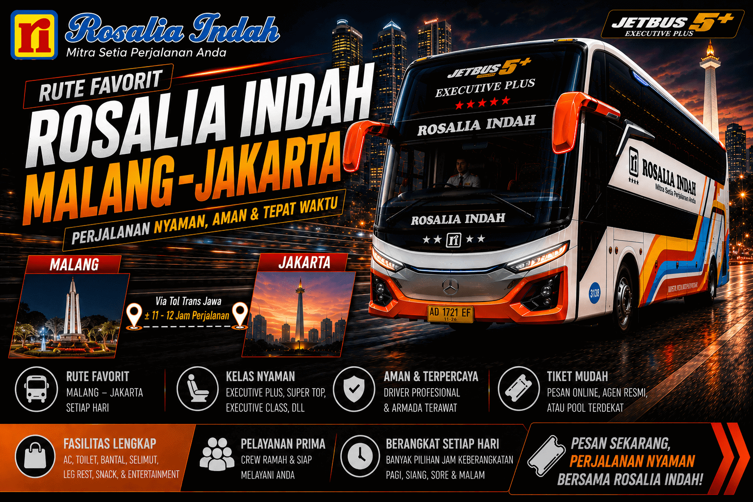 bus rosalia indah malang jakarta