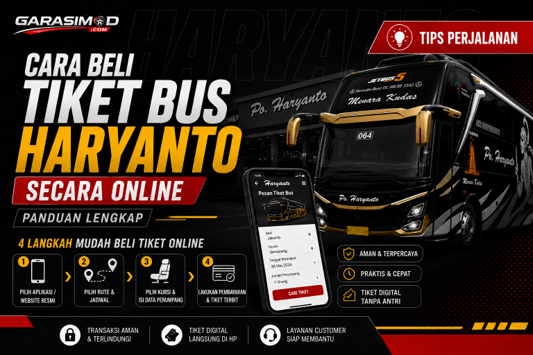 cara beli tiket online haryanto
