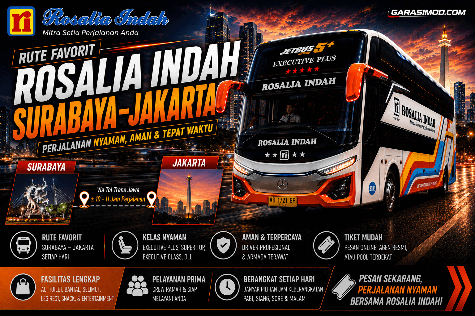bus rosalia indah surabaya jakarta