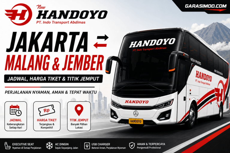 Bus Handoyo Jakarta Malang & Jember- Jadwal, Harga Tiket & Titik Jemput