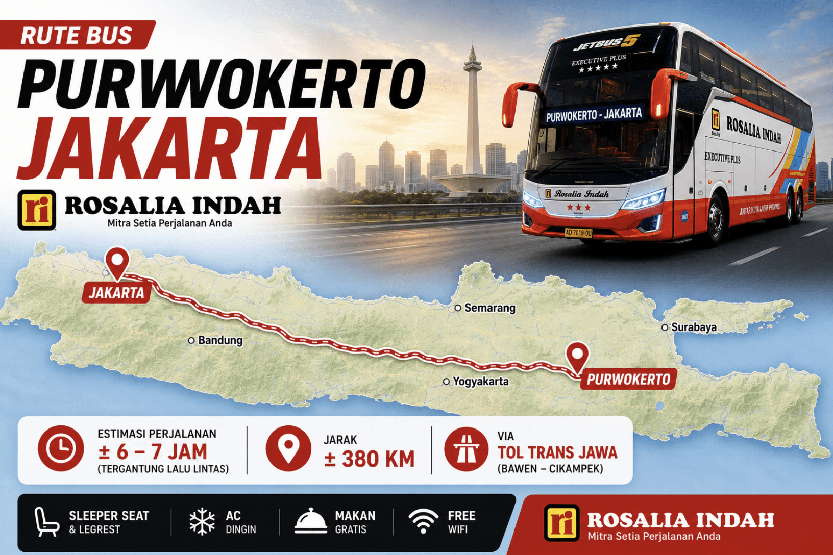 bus rosalia indah purwokerto jakarta