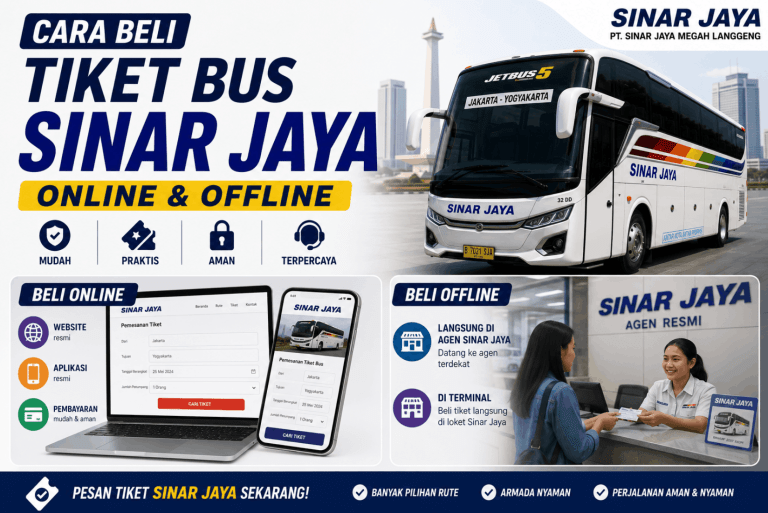 cara beli tiket sinar jaya online
